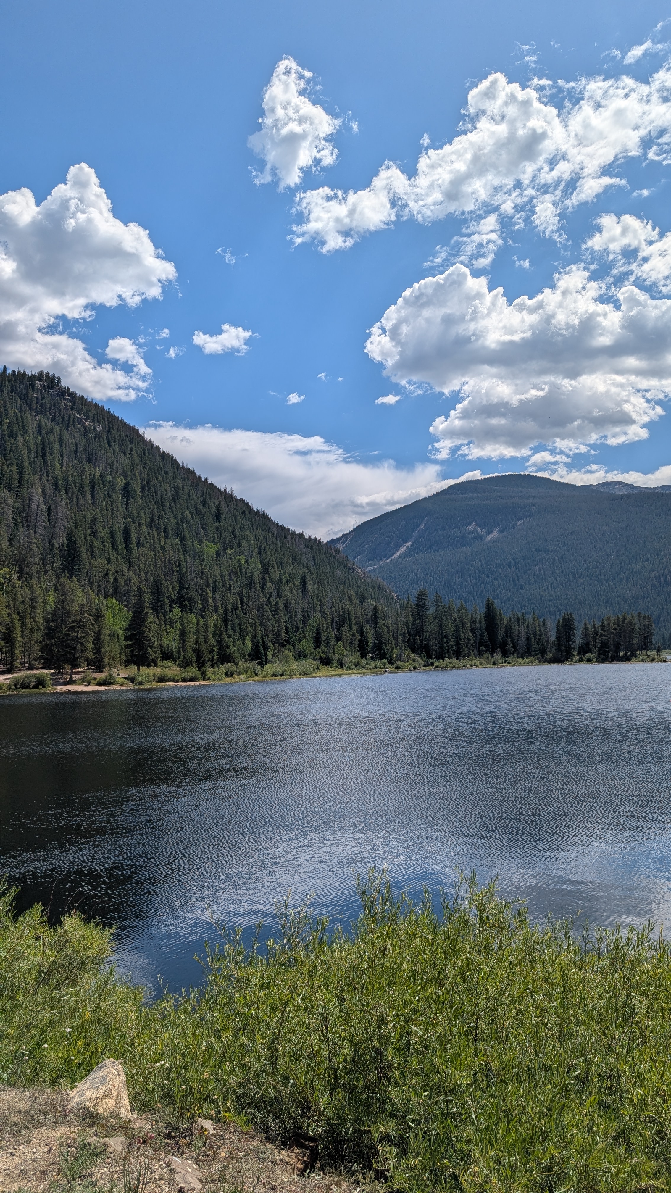 Lake + clouds view